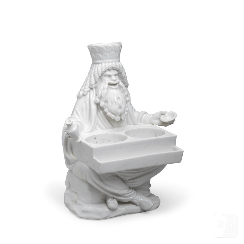 A very rare Capodimonte white figure of Zeus Serapis, circa 1755 - 图10
